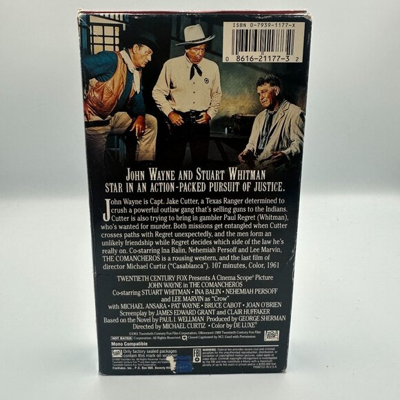 John Wayne The Comancheros VHS Western Classic 1961 Good Condition - Picture 2 of 3